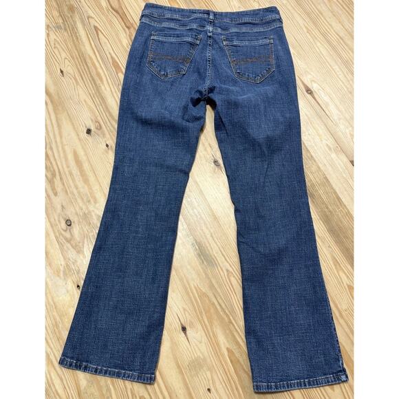 Riders By Lee Mid Rise Bootcut Jeans Women's Size 12 Blue Dark Wash 33x31 - Picture 2 of 6